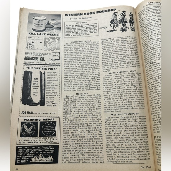 Vintage 1971 - OLD WEST MAGAZINE - Picture 5 of 6